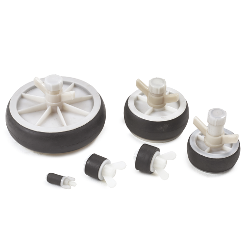 Expandable rubber stoppers autos post