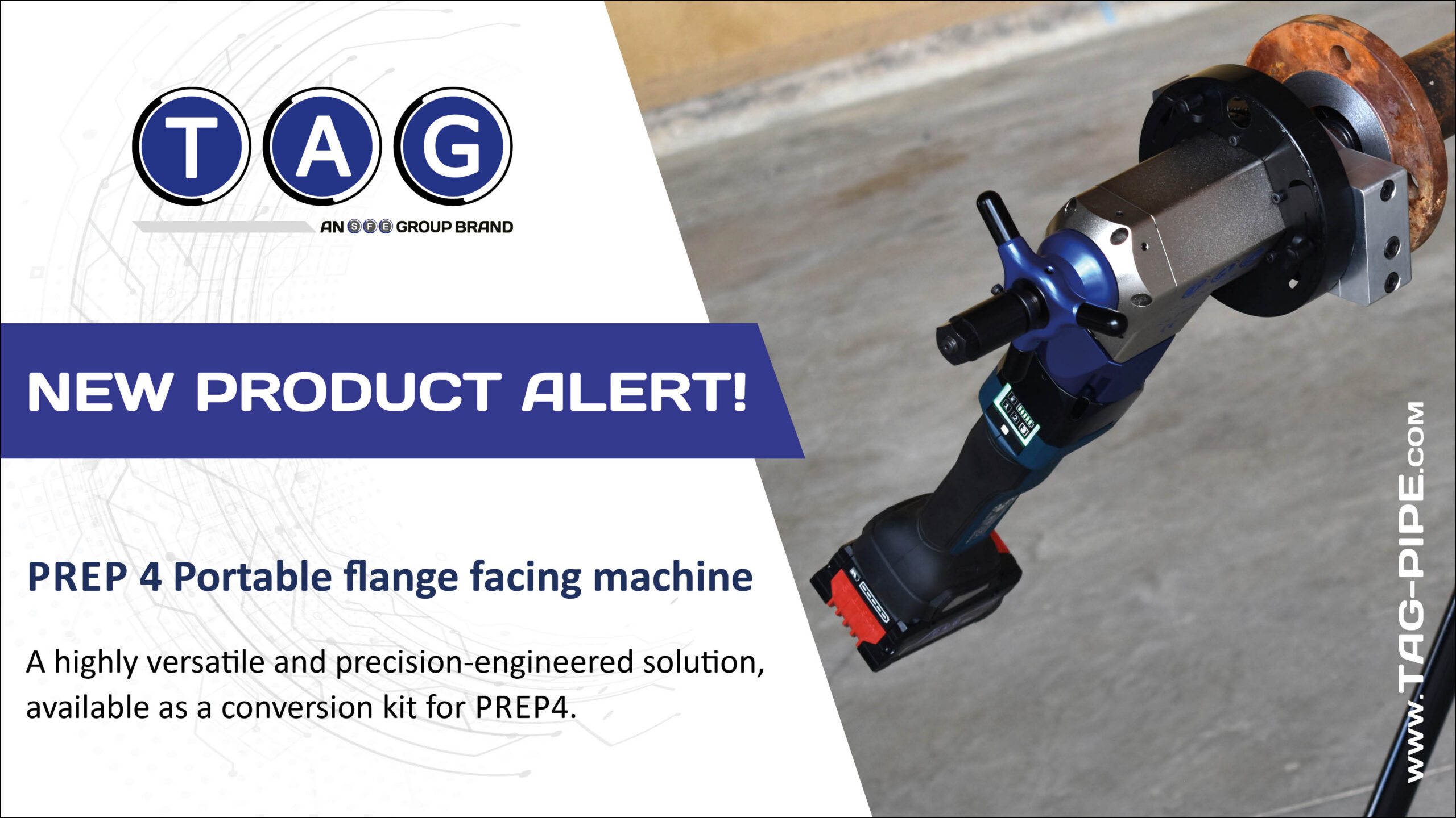 New TAG PREP 4 Flange Facing Machine